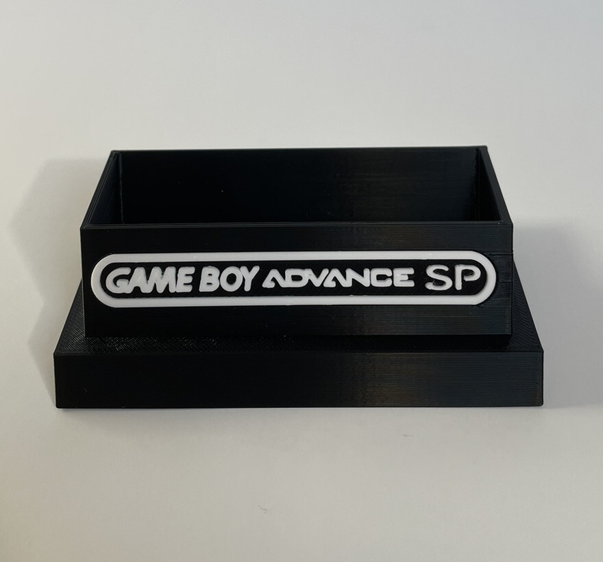 Game Boy Advanced SP in Protective Case Display- DISPLAY ONLY (Customize Colors)