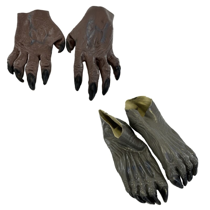 Halloween Gloves Shoe Covers Latex Hand/Foot Costume