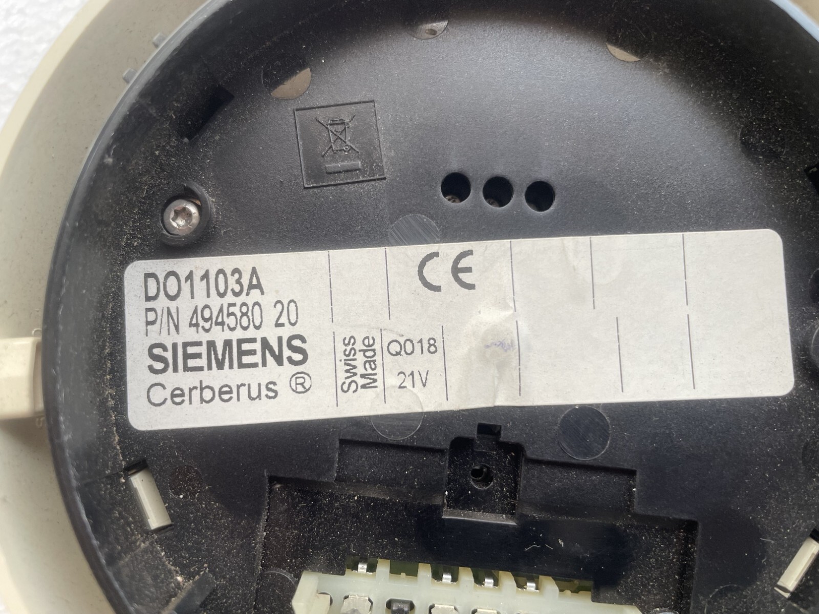 Siemens DO1103A / DO 1103 A Smoke Detector 494580 20 *New*