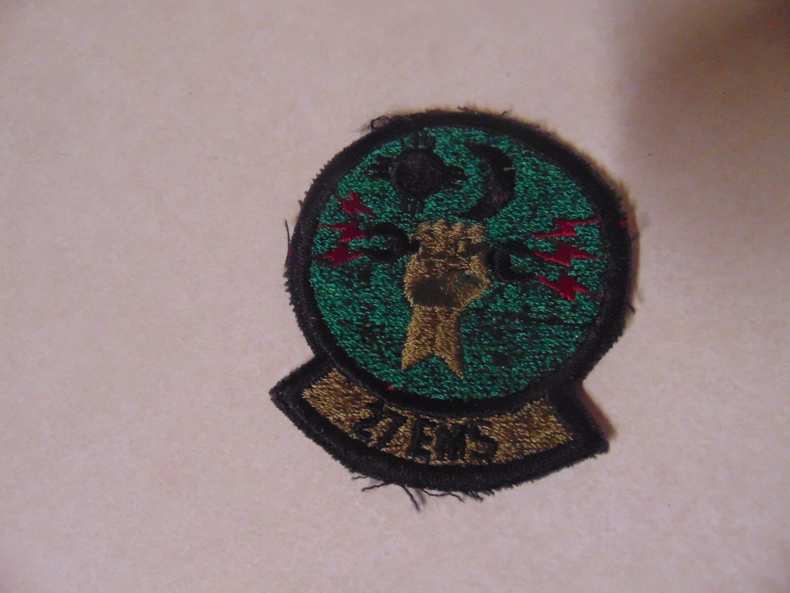 MILITARY PATCH SEW ON OLDER POCKET US AIR FORCE 27 EMS