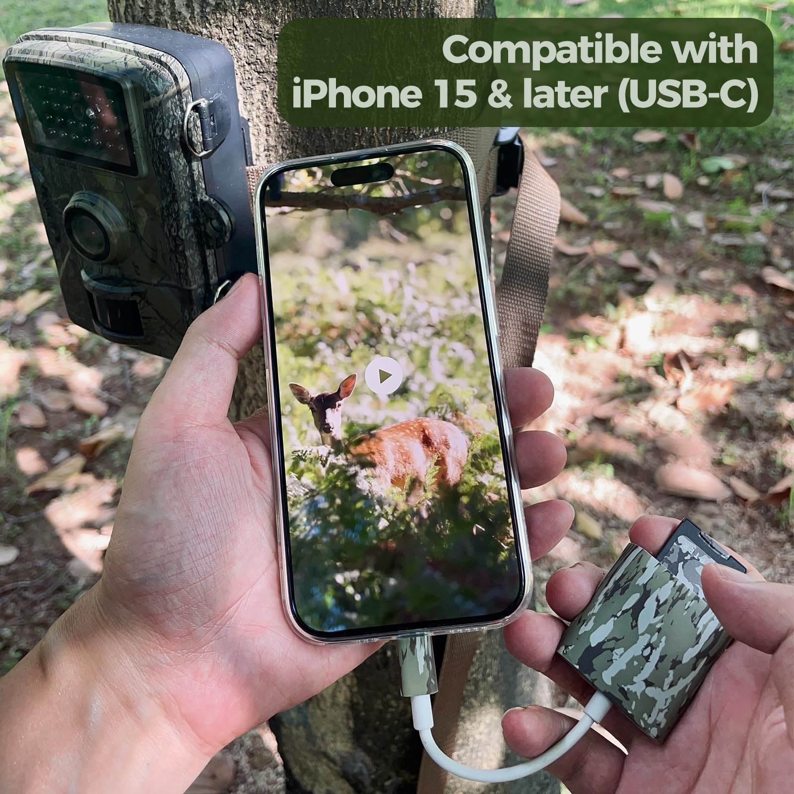Trail Camera Viewer, Game SD Card Reader for 1 Count (Pack of 1)
