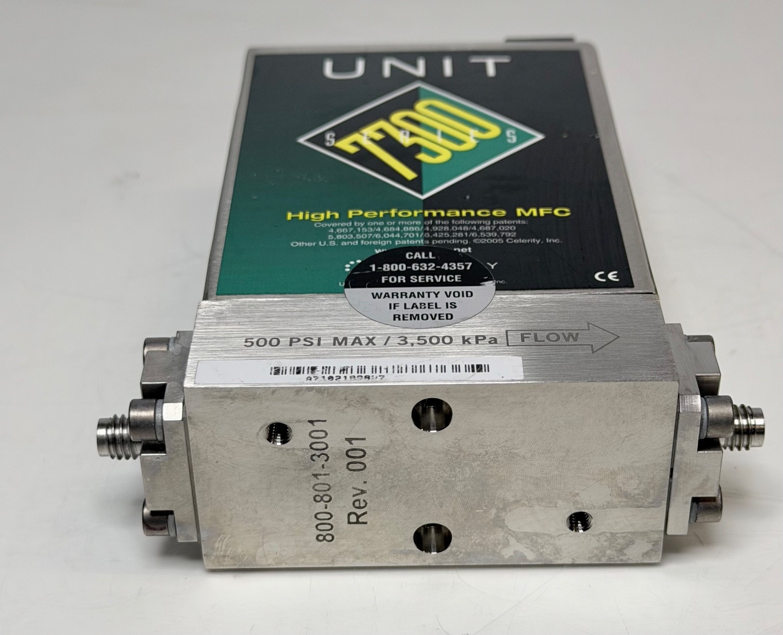 Celerity / Unit Series 7300 UFC-7301 High Performance MFC Mass Flow Controller