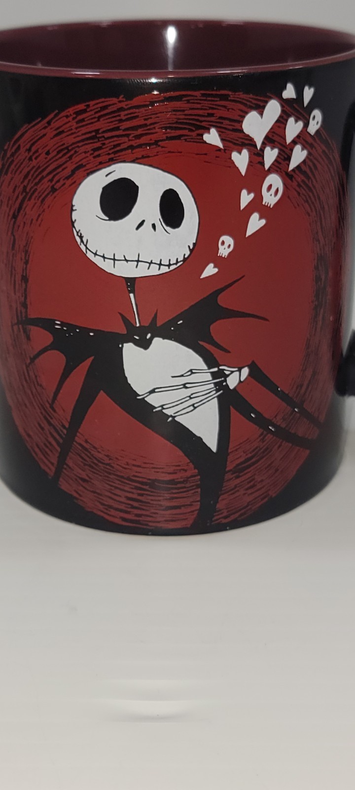 Nightmare Before Christmas Disney Heart Coffee Mug.
