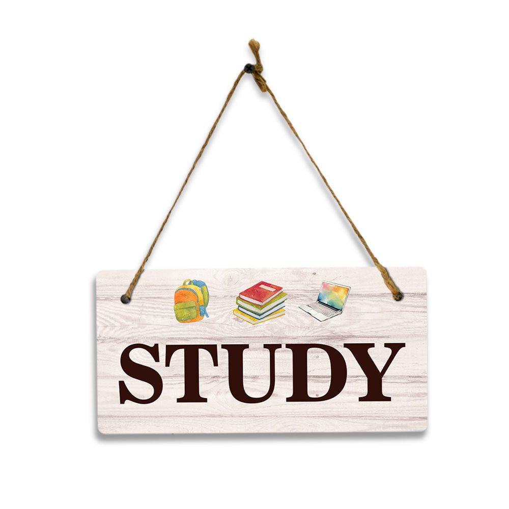 Signs ByLITA Home Room Signs 5x10 Hanging Plus Wall or Door Sign