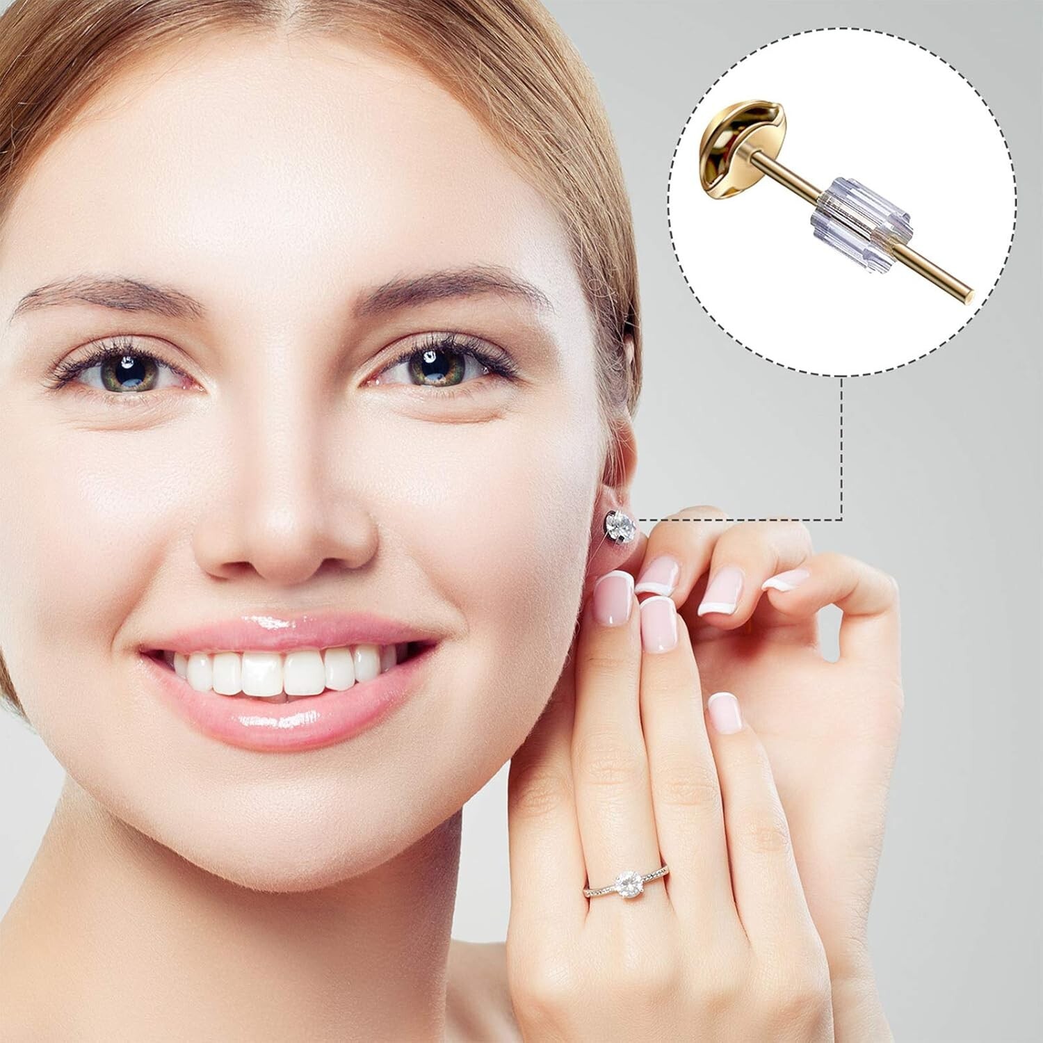 Versatile 500 Piece Earring Backs - Soft, Minimalist Stoppers for All Earrings