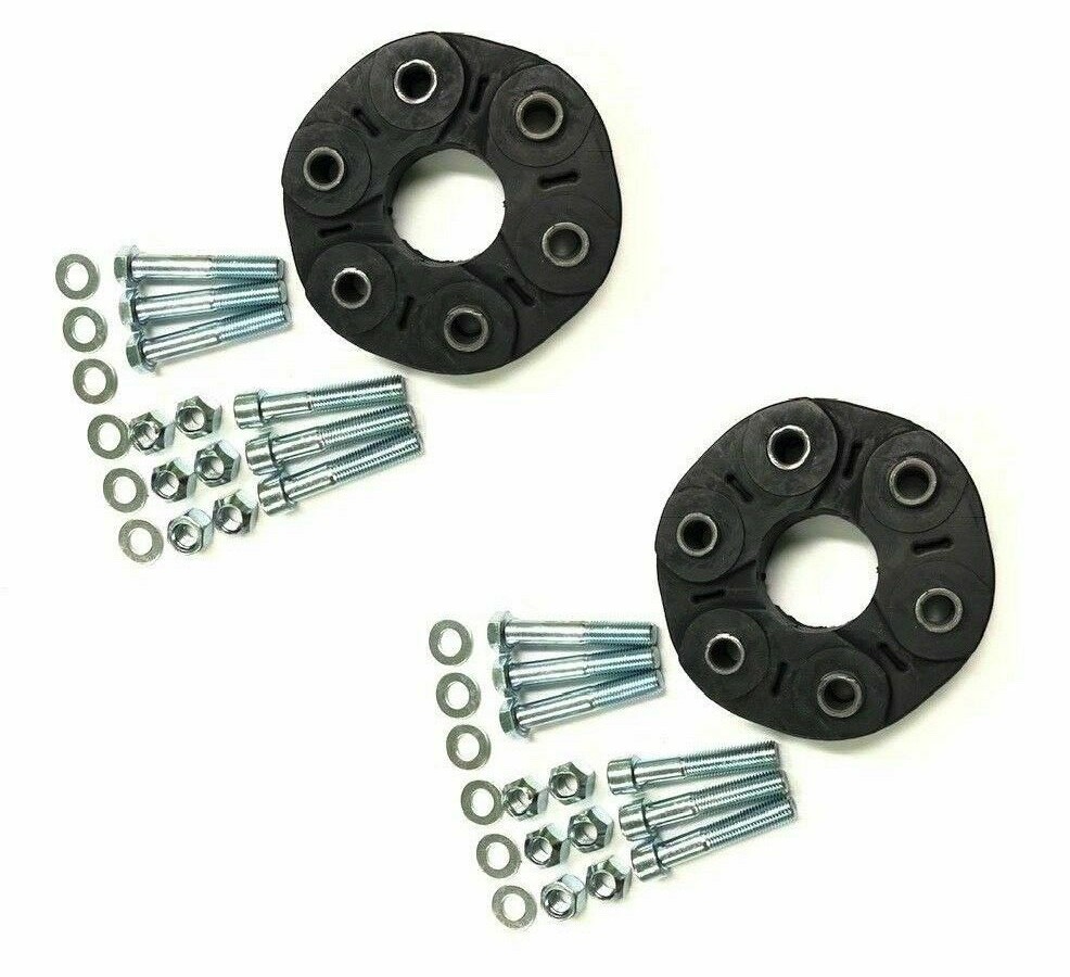 Set of 2 Front & Rear Driveshaft Coupler Flex Disc Joint Guibo Kits for Mercedes