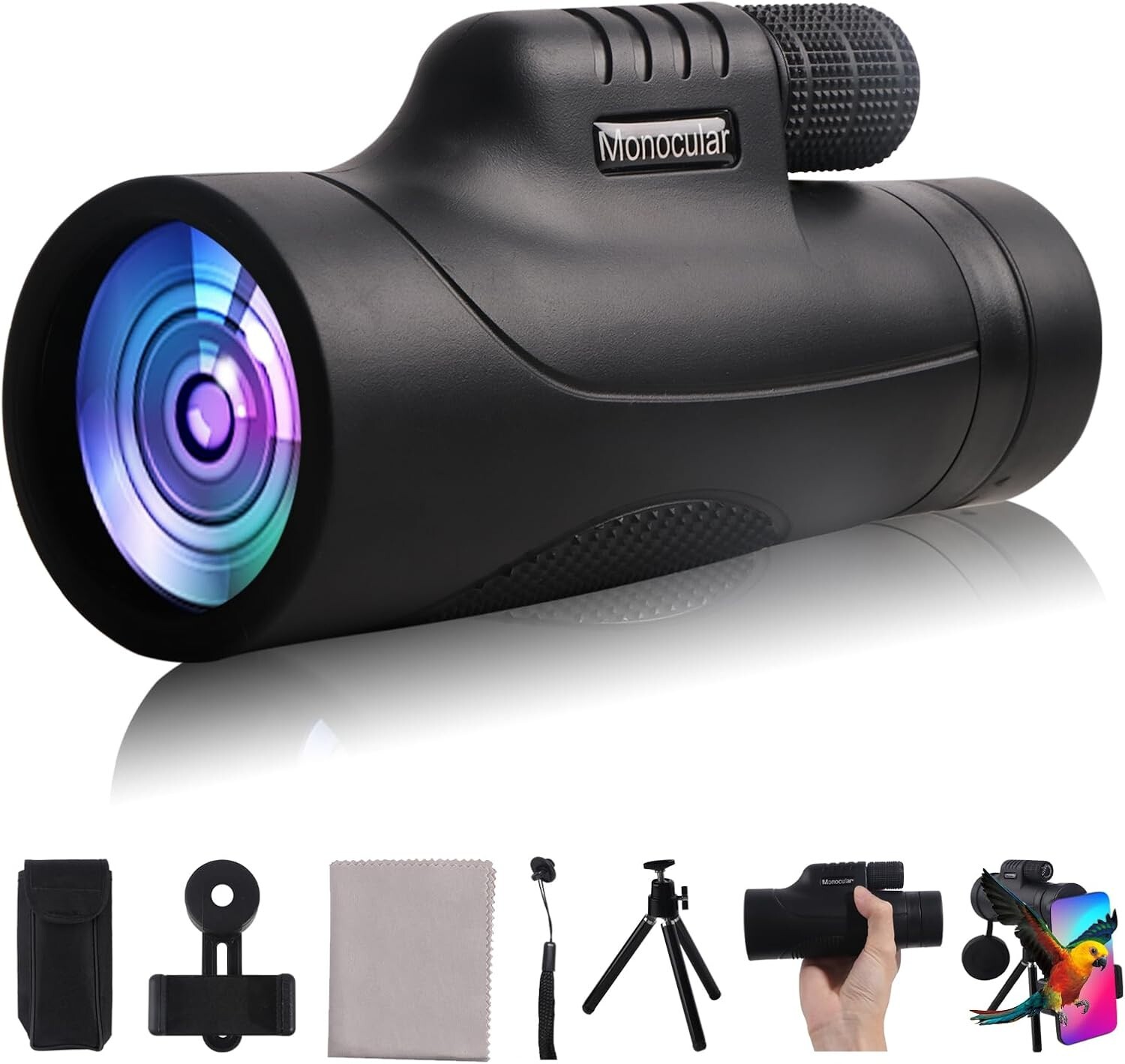 Monocular Telescope 40x60 High Powered Monocular for Adults Monocular for Smartp