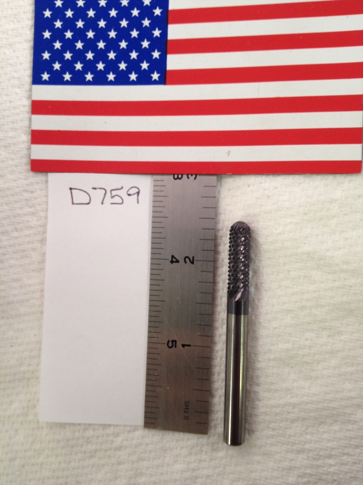 1 NEW FALCON / SGS 1/4" SHANK CARBIDE BURR SC-1 DIAMOND CUT. USA 3/4" LOC (D759)