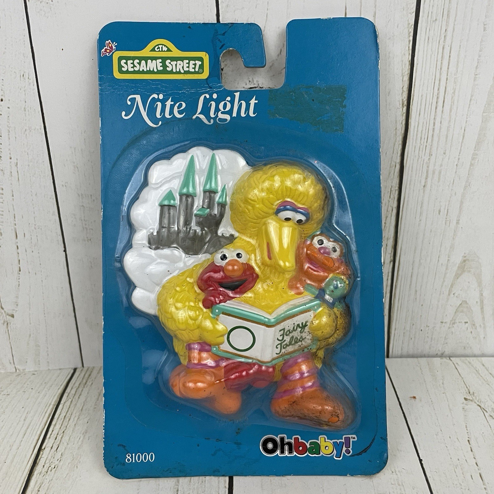 Vintage Sesame Street Big Bird Night Light 1997 Ohbaby Elmo Nursery Kids Room