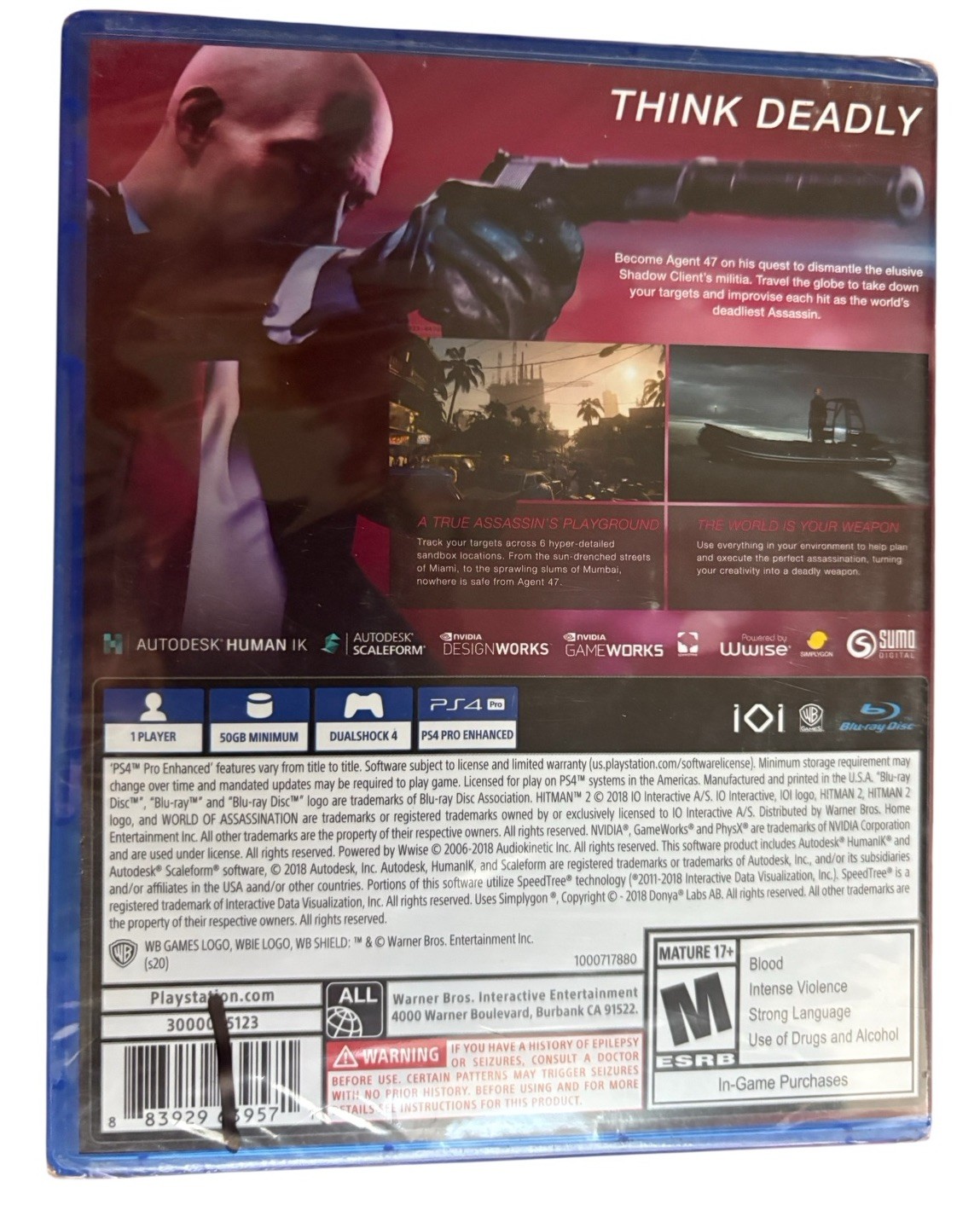 Hitman 2 - PlayStation 4 NEW SEALED