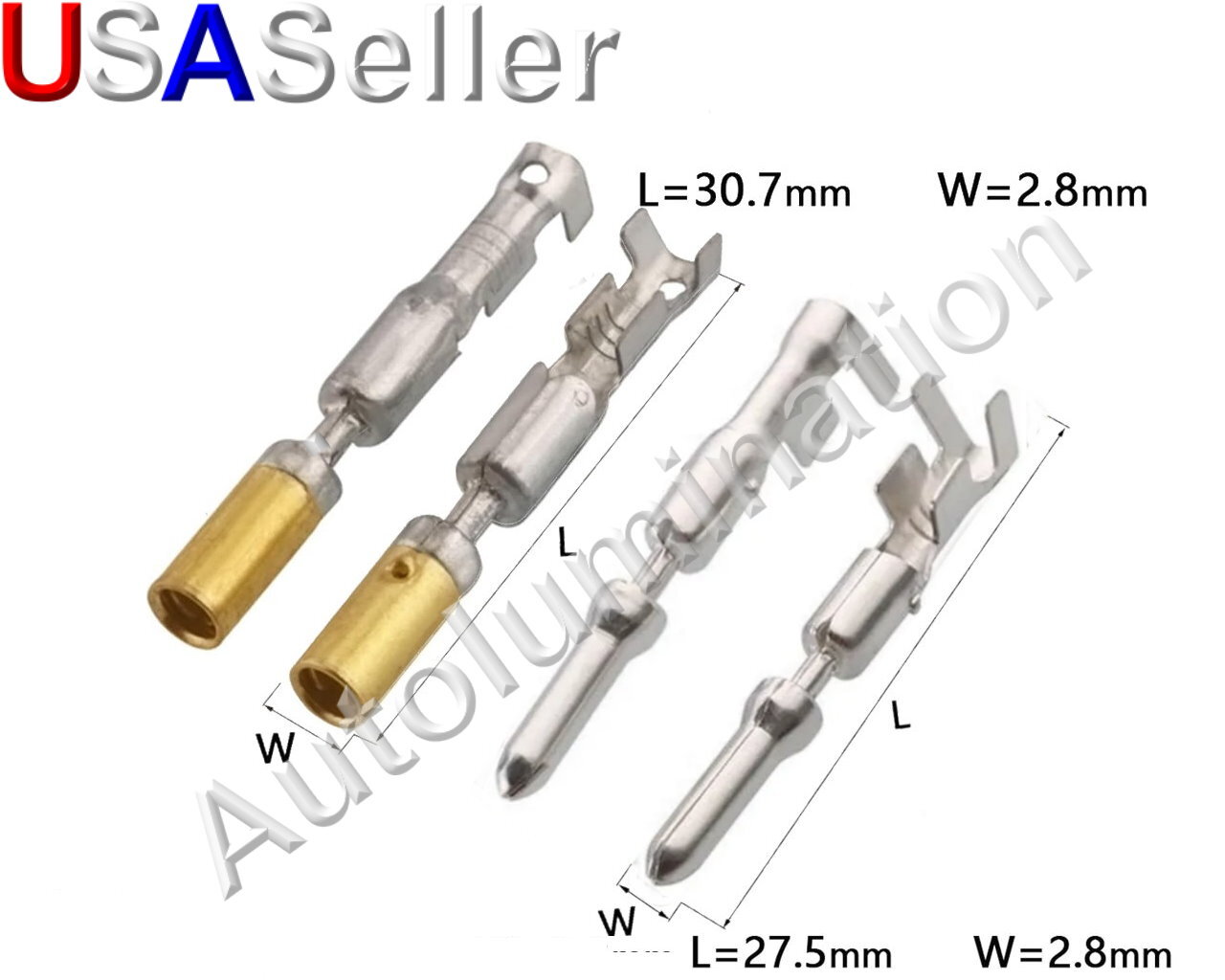 Ford 2.8mm Terminals Female Male Ford 2.8 mm Terminal F6DB-14487-AA