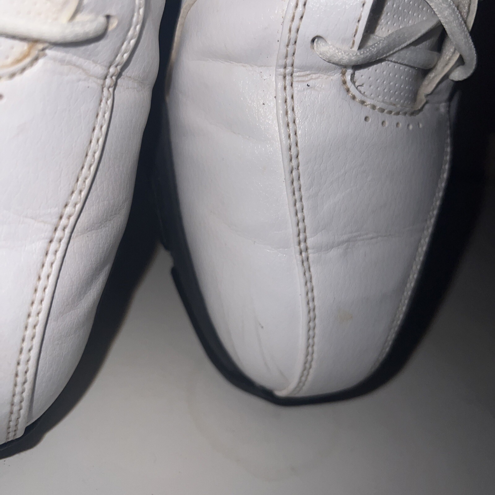 Nike Durasport III Soft Spike Golf Shoes White 628527-101 Men's Size 8 Pre-Owned