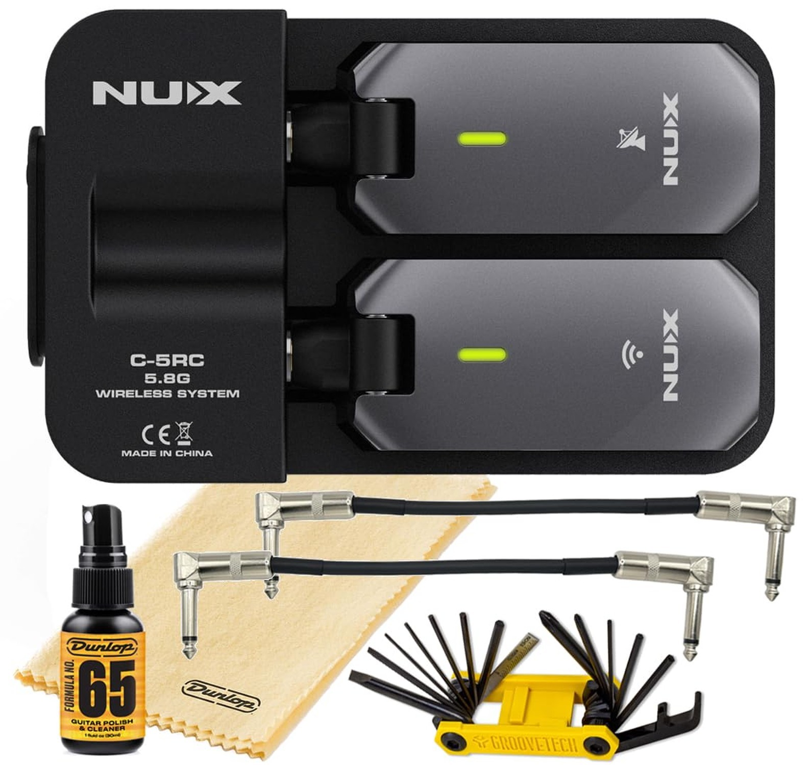 Tonebird NUX C-5RC Wireless Guitar System 5.8GHz Transmitter and Receiver Aut...