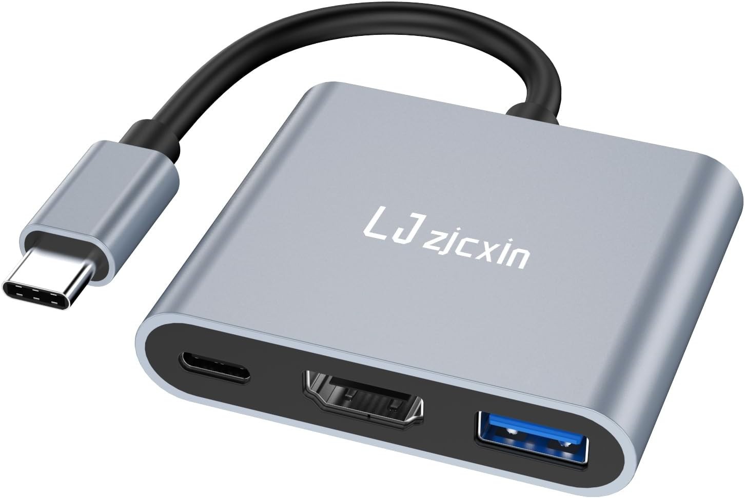 USB C to HDMI Multiport Adapter, USB-C Digital AV Adapter for Iphone 15 to USB-C