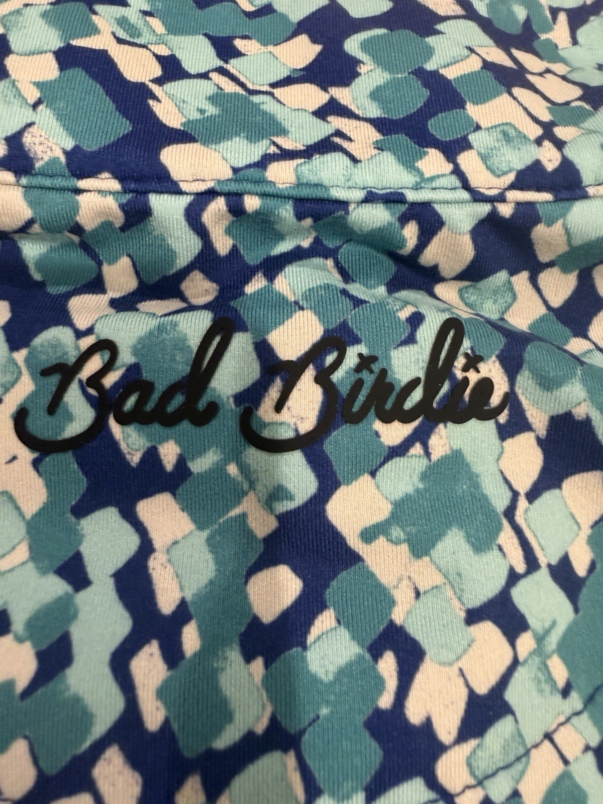 Bad Birdie Performance 1/4 Zip Pullover Mens Large Geometric Long Sleeve