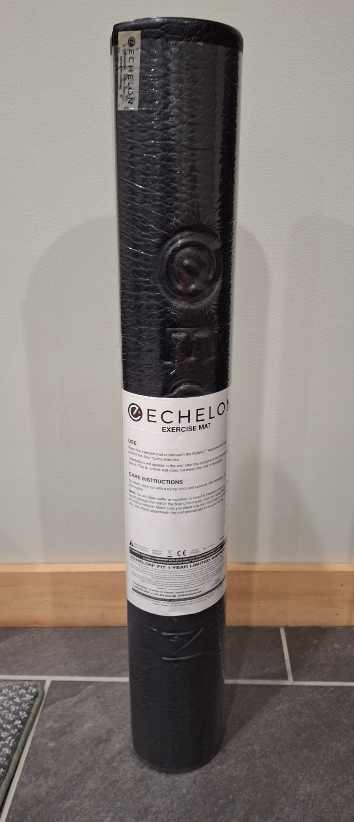 Echelon Exercise / Fitness Equipment Mat Black 27" X 47" - New - Free Shipping!