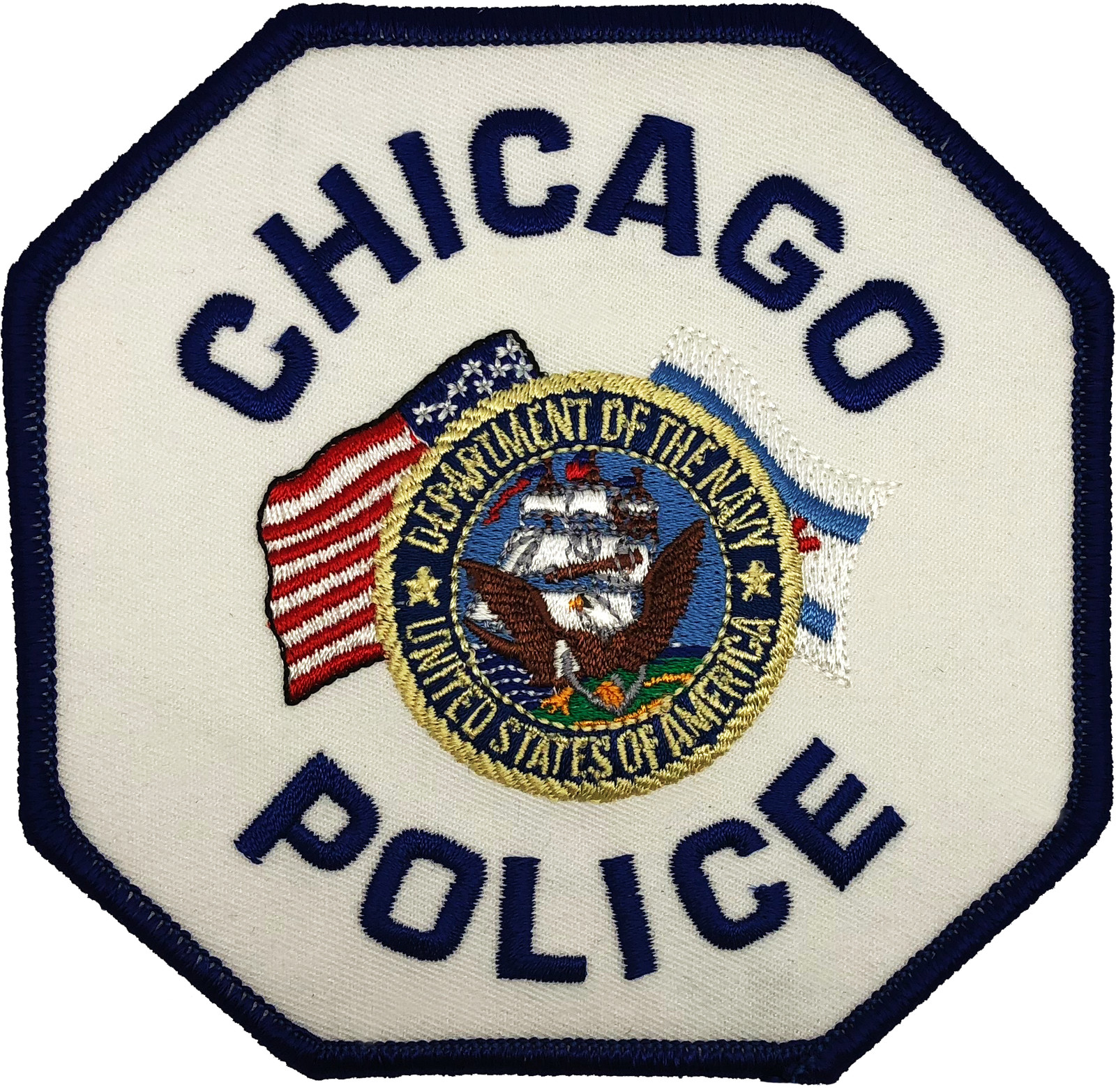 CHICAGO POLICE SHOULDER PATCH: U.S. Navy