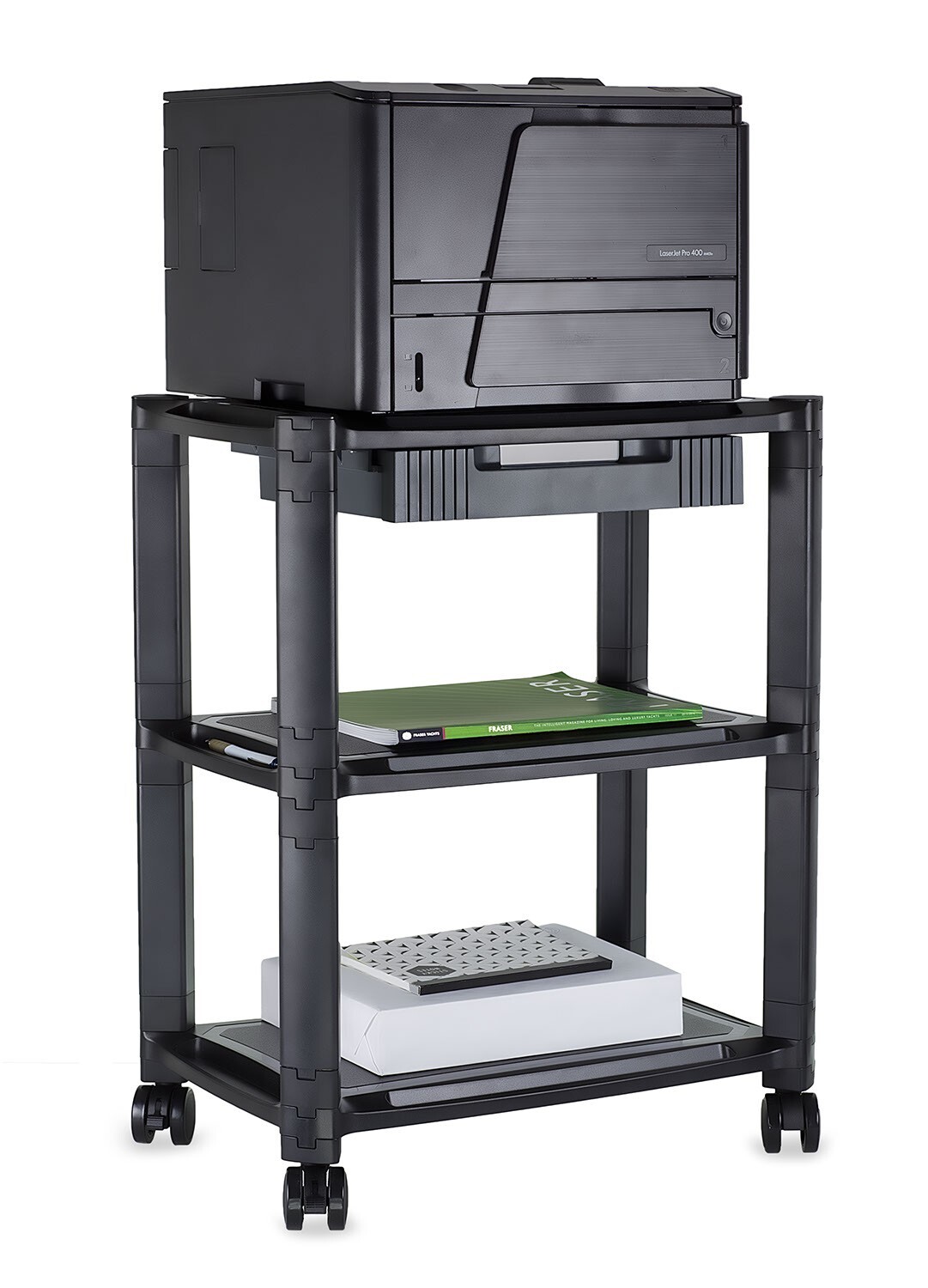Mount-It! Height Adjustable Rolling Printer Cart