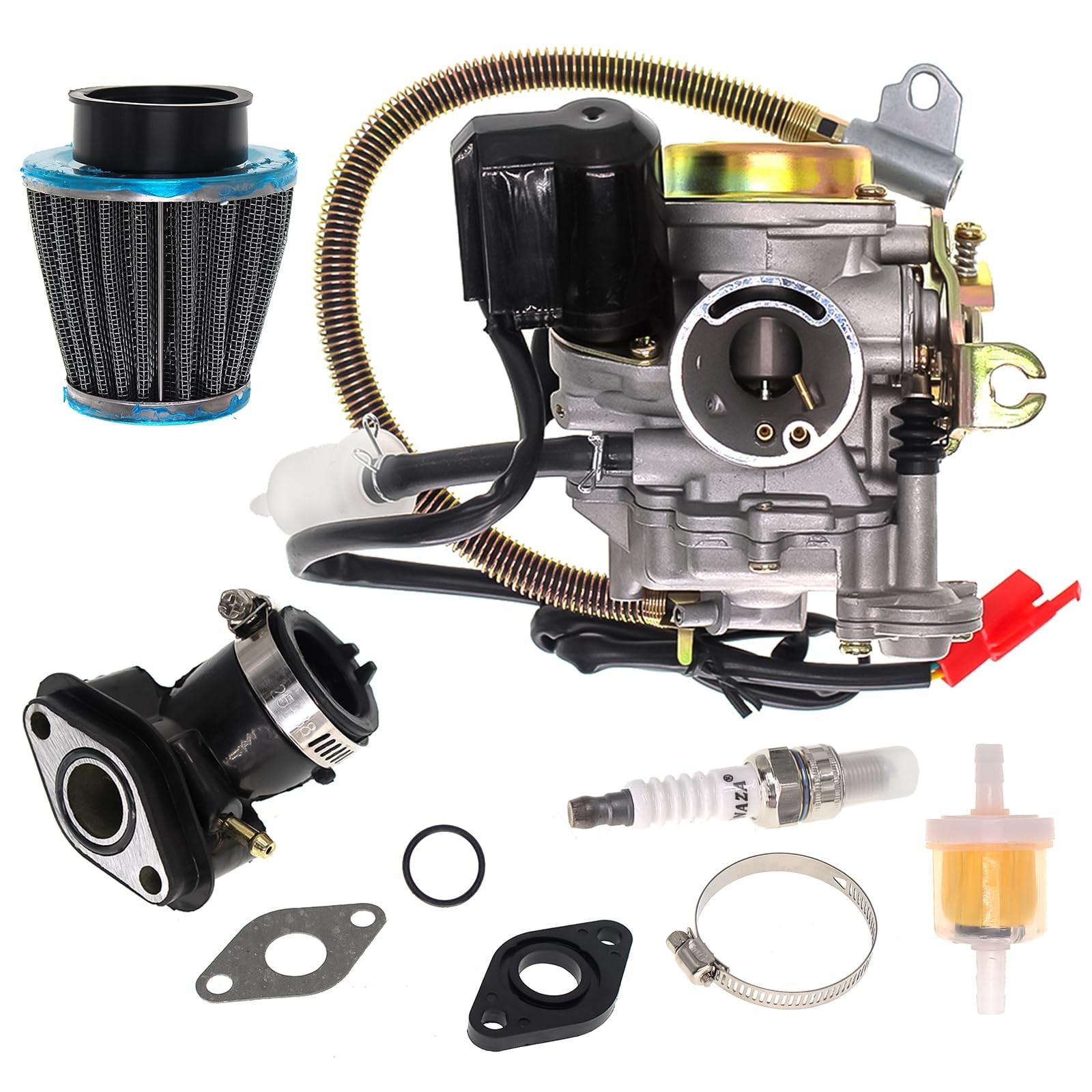 High-Performance 50CC 4-Stroke GY6 Carburetor for 49cc-50cc Scooter... Fast Ship