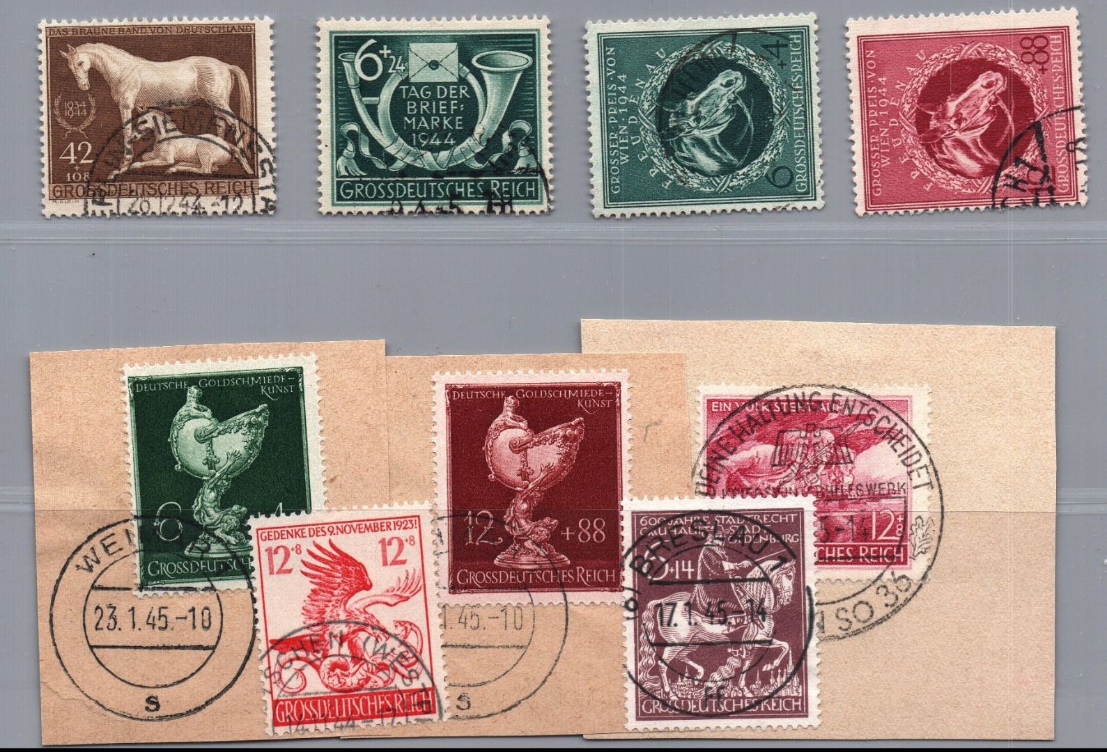 Dt. Reich Michel No. lot of 899 to 906 stamped