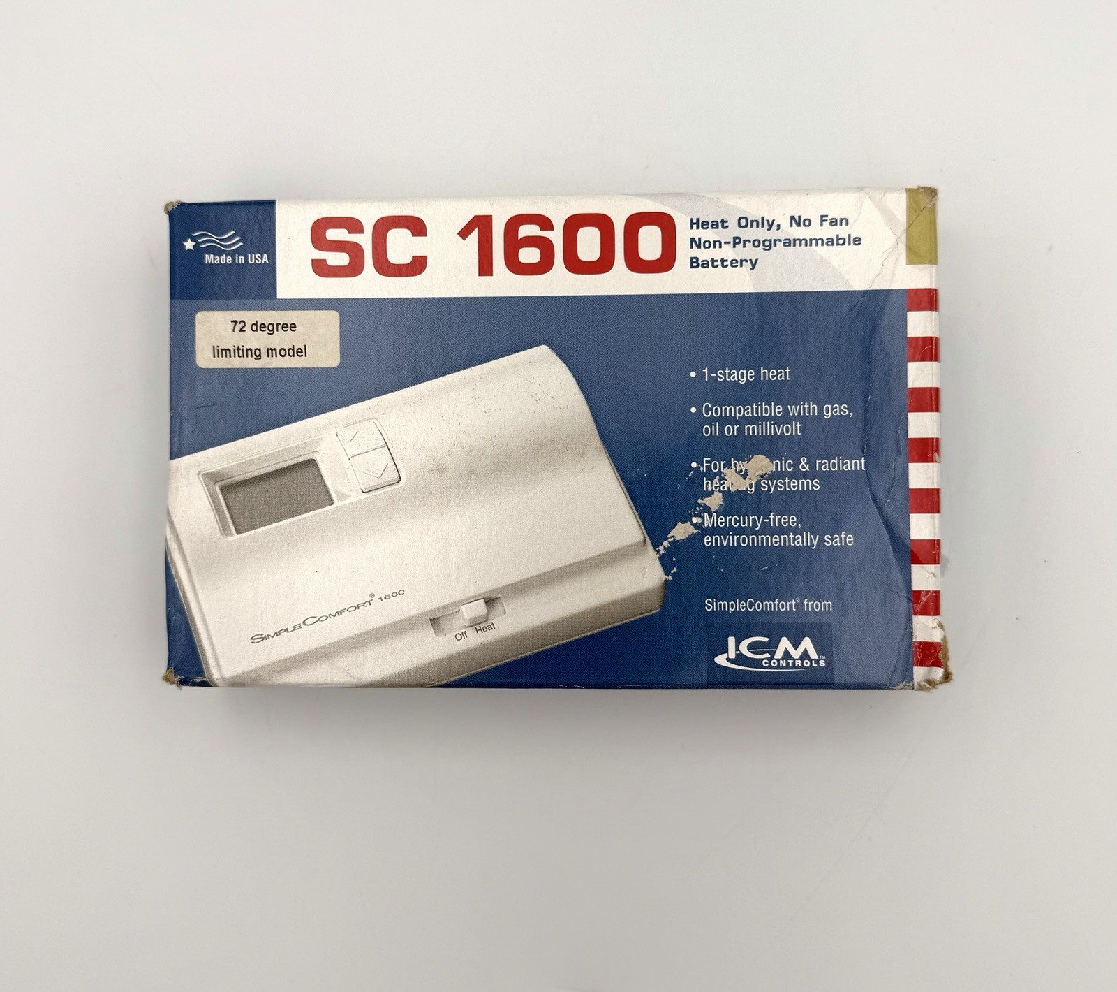 ICM Controls SC 1600 Thermostat NIB for PS&G customers, heat only