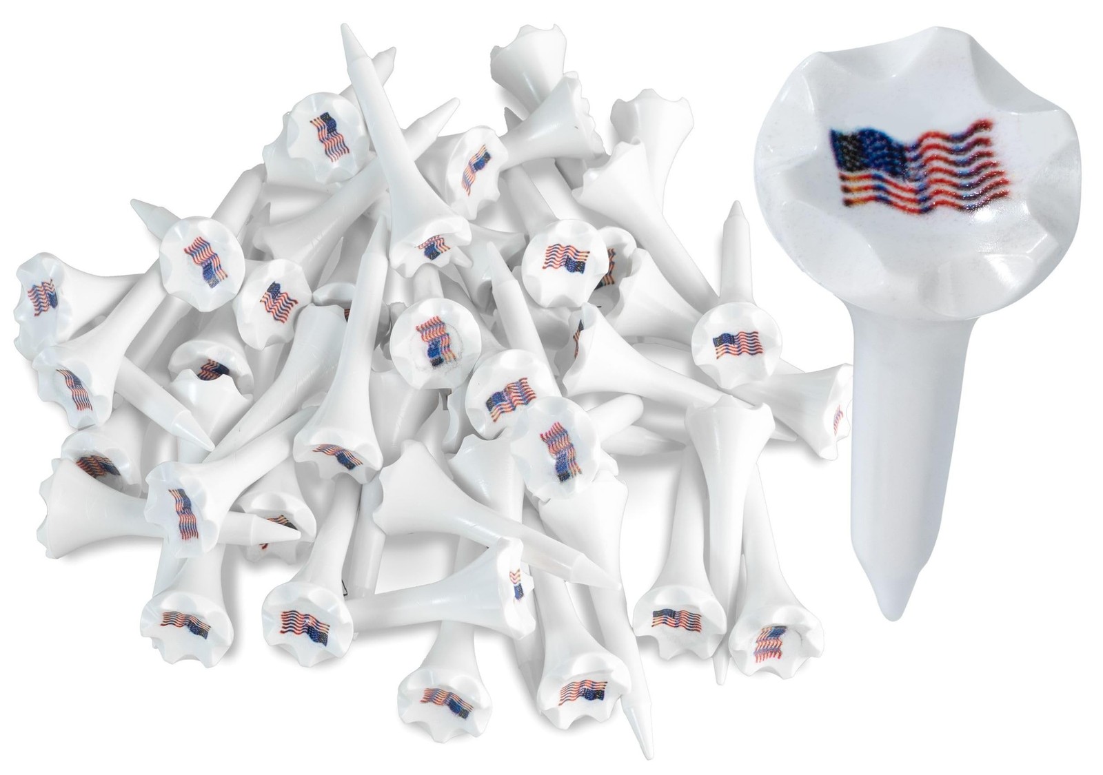 NorthPointe 1 ½” Plastic Golf Tees – Short Tees for Irons, Par