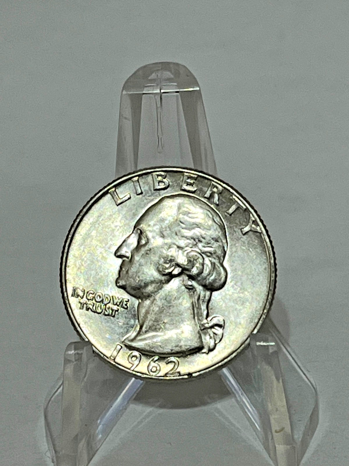 1962 D Washington Silver Quarter   25c  HIGHER GRADE Circulated