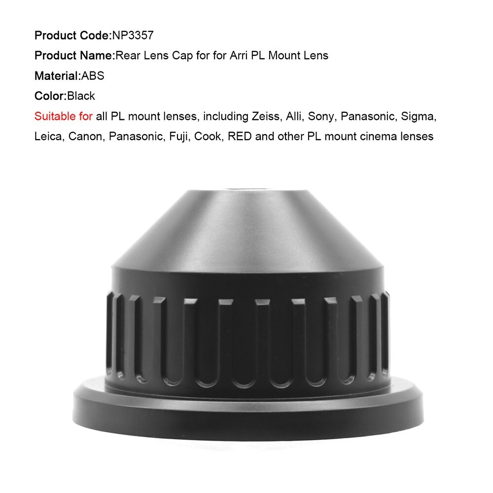 Rear Lens Cap Protective Lens Cover for Arriflex ARRI PL Mount Lens for Sony