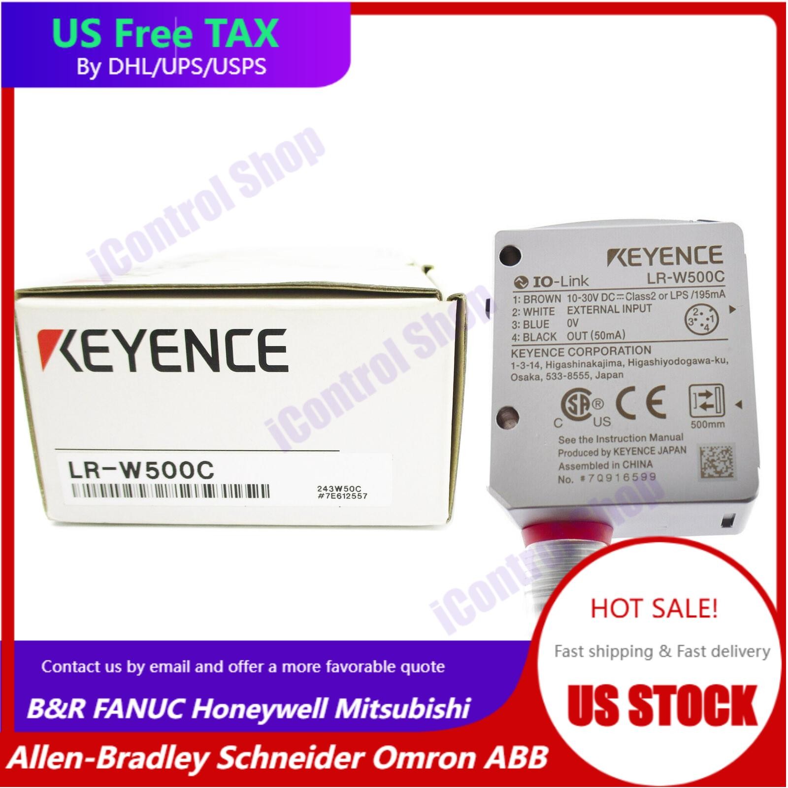 New In Box KEYENCE LR-W500C LRW500C Laser sensor