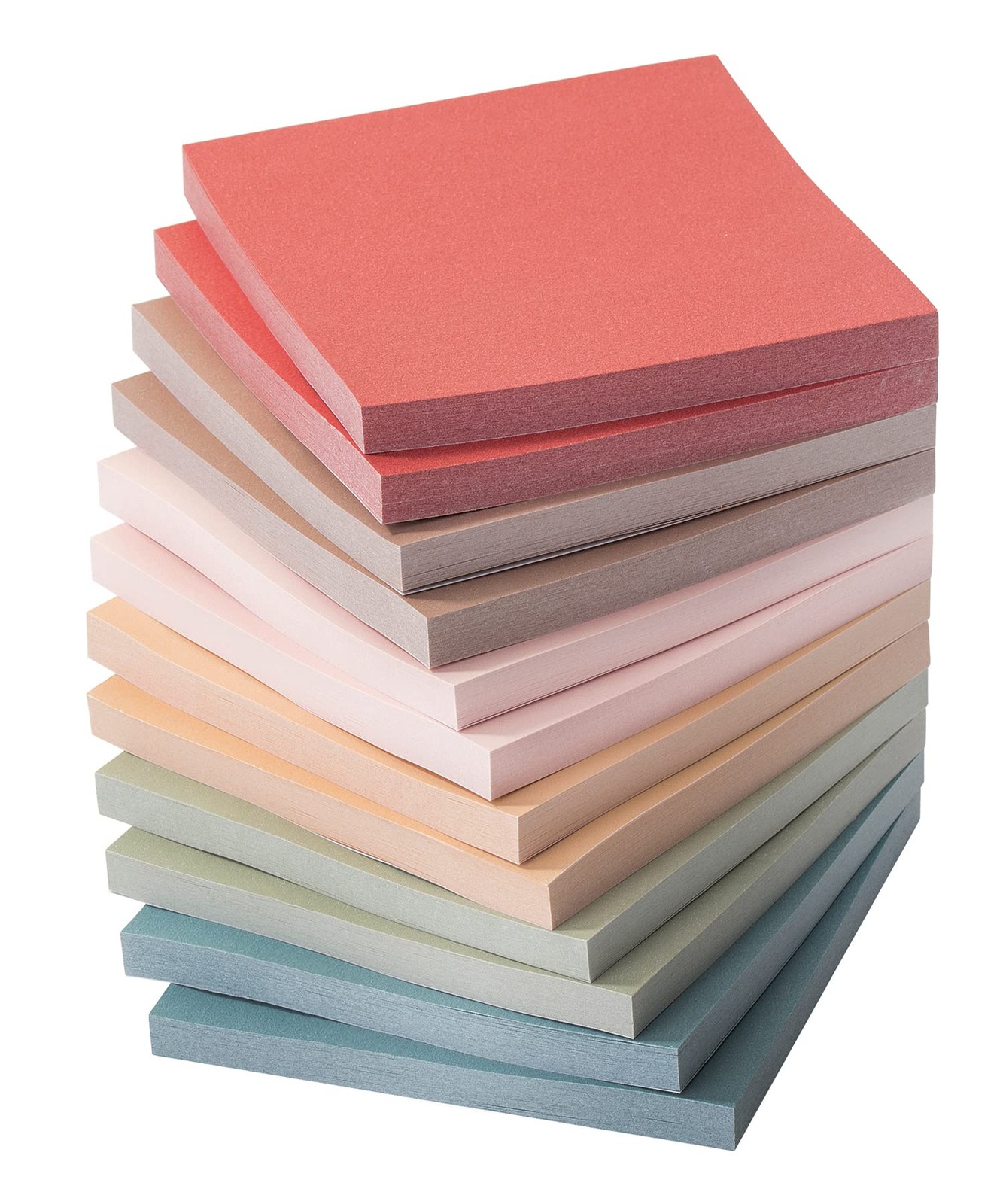 Mr. Pen- Sticky Notes, 3"x3", 12 Pads, 600 Sheets, Vintage Colors