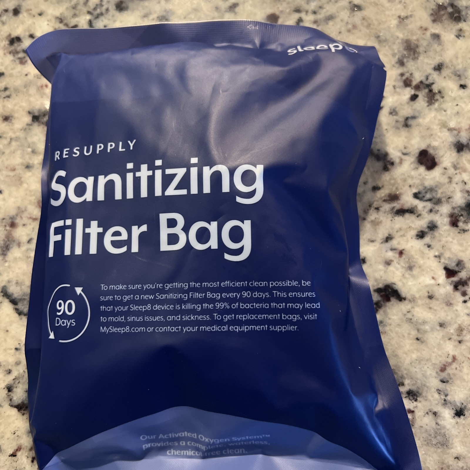 Resupply Sleep8 Replacement Filter Bag 90 DAYS 1 Bag Factory Sealed