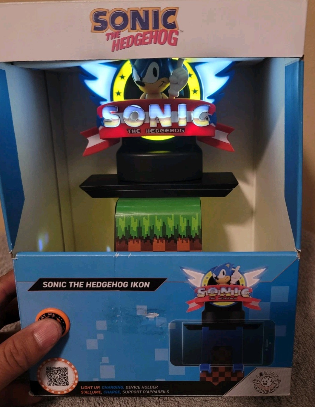 Cable Guys Sonic the Hedgehog Cable Guys Light Up Ikon Gaming Accessories Holder