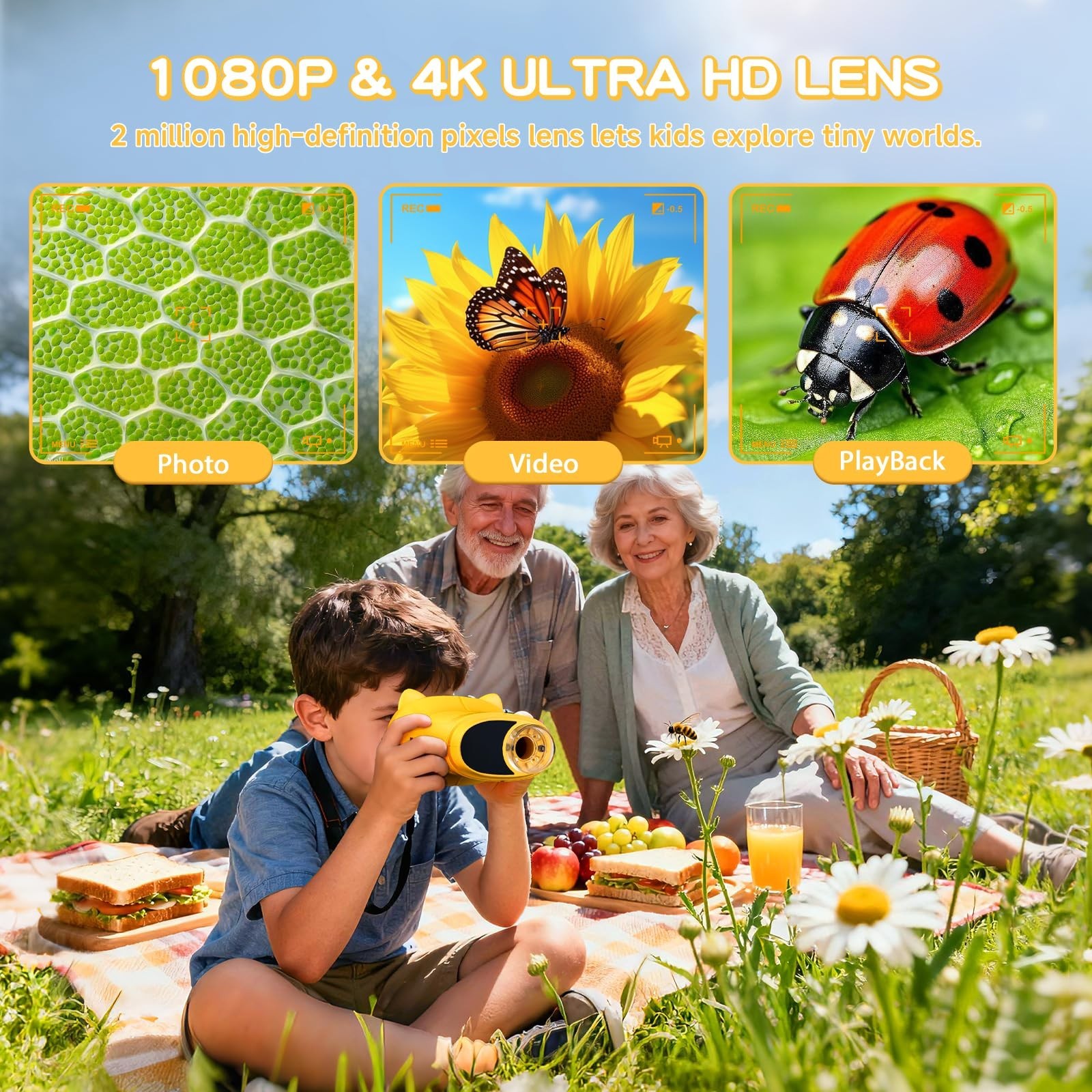 1000X Handheld Digital Microscope for Kids : Wonderquest Microscope with 2.0"...