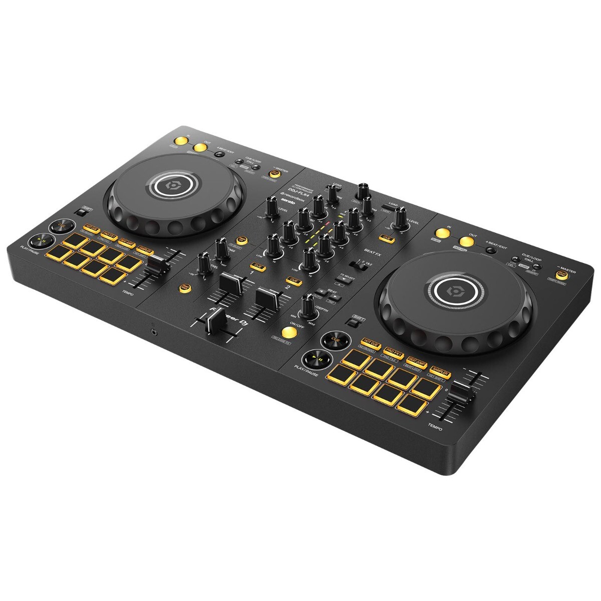 Pioneer DDJ-FLX4 2-Channel DJ Controller with Case & Cover Package