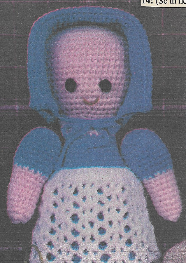 Martha Doll crochet pattern instructions