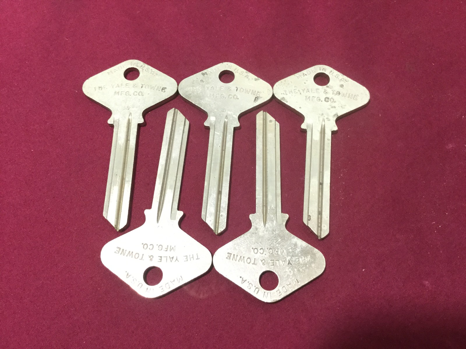 Yale & Towne GC Keyway 7 Pin Key Blanks, Set of 5 - Locksmith