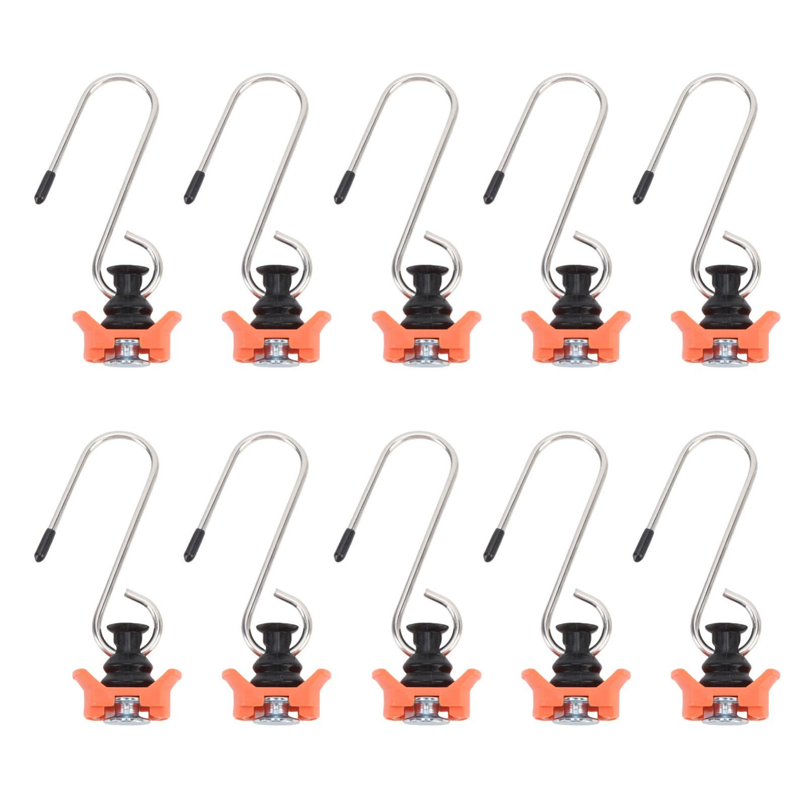 10PCS Single Stud Fitting L Track Tie Down Anchor with Hook for L Track Rails in