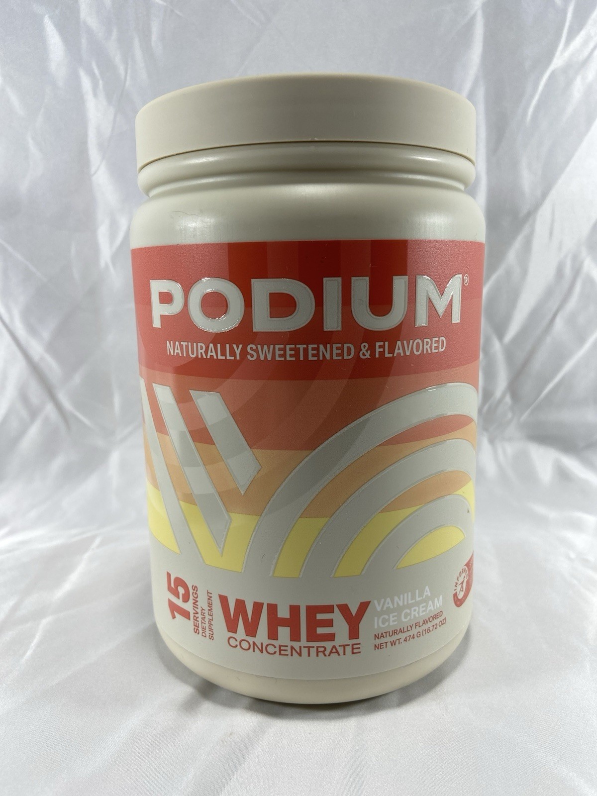 Podium Nutrition Whey Protein - Vanilla Ice Cream - 16.72oz EXP DATE: 01/2026
