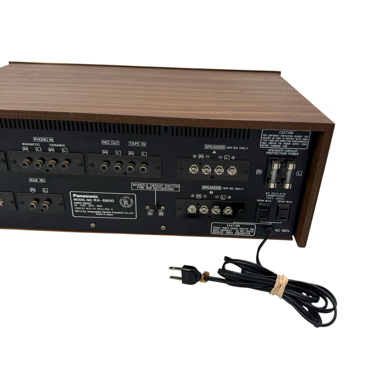 Vintage Panasonic RA-6600 8 Track Stereo Recorder Receiver- Read Description