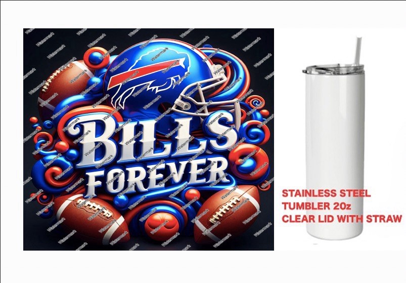 BILLS  - FOREVER  - Tumbler 20 oz Stainless Steel