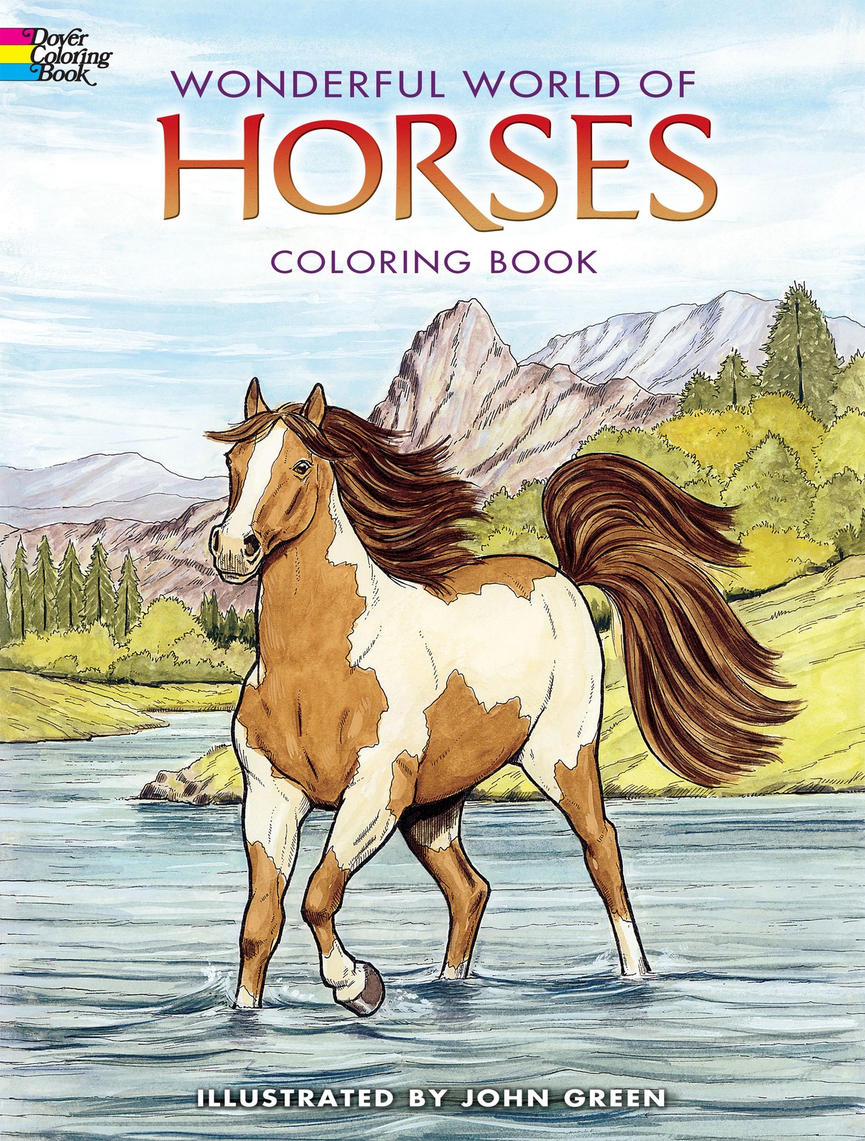 Wonderful World Of Horses Coloring Book-