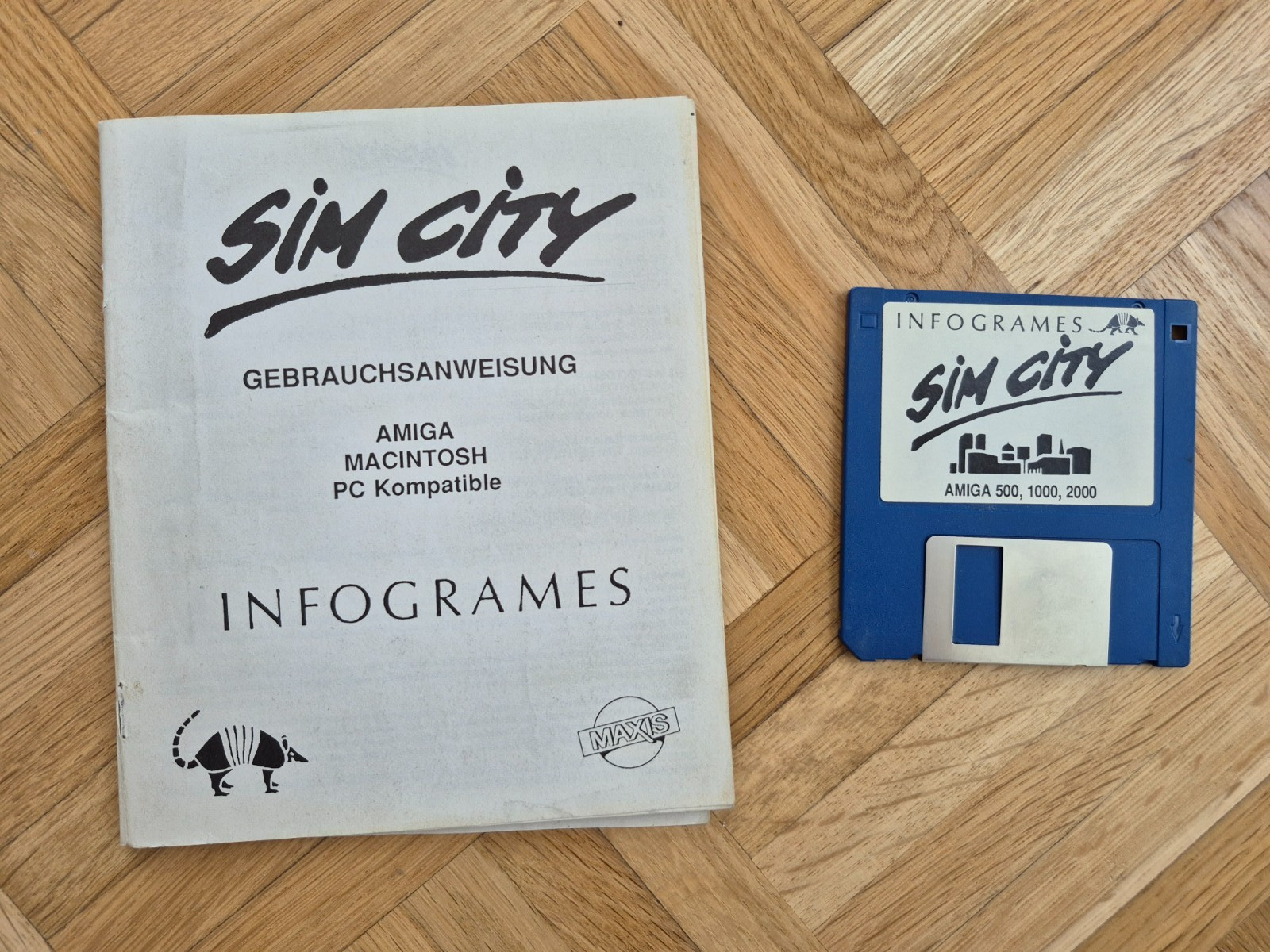 ✅ SIM CITY - Game on Floppy ⭐ Good Condition ⭐ Commodore Amiga 500 600 ⚡️