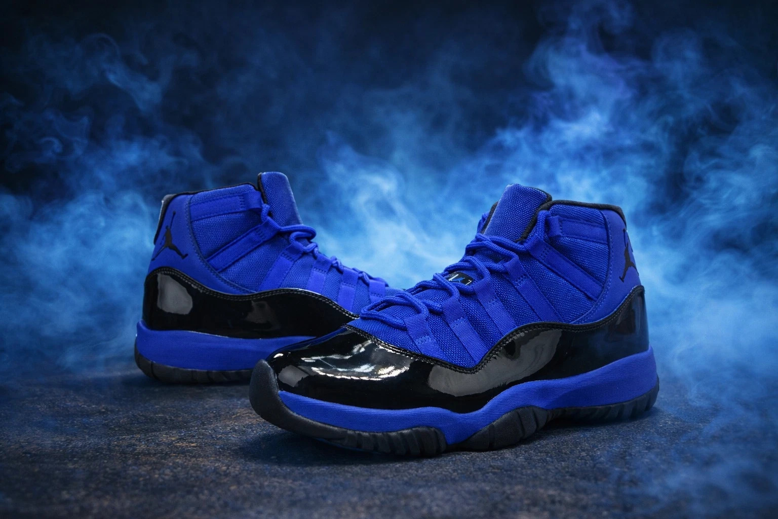 Jordan 11 Retro Blue Black CT8012-400 Size US 7-12 (Men Size)