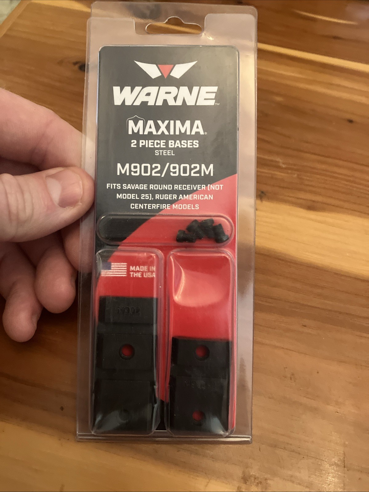 Warne Maxima 2 Piece Scope Base For Savage Ruger Matte M902/902M