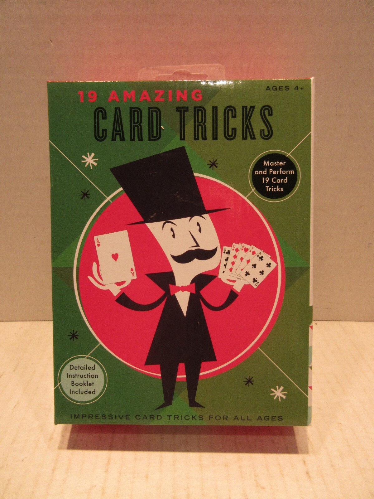 19 Amazing Card Tricks Magic Magician Supplies Classic Toys Ages 4 & Up