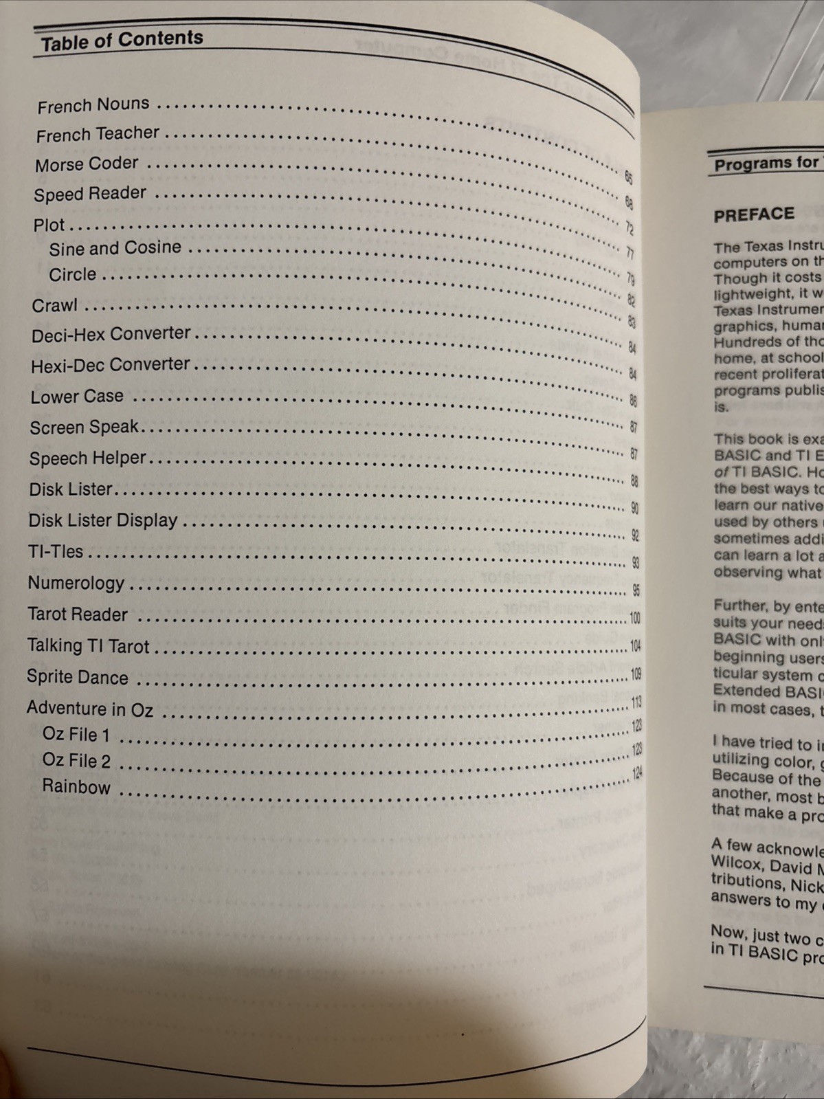 Programs For The TI Home Computer by Steve Davis 1983 1st Edition Computer Book