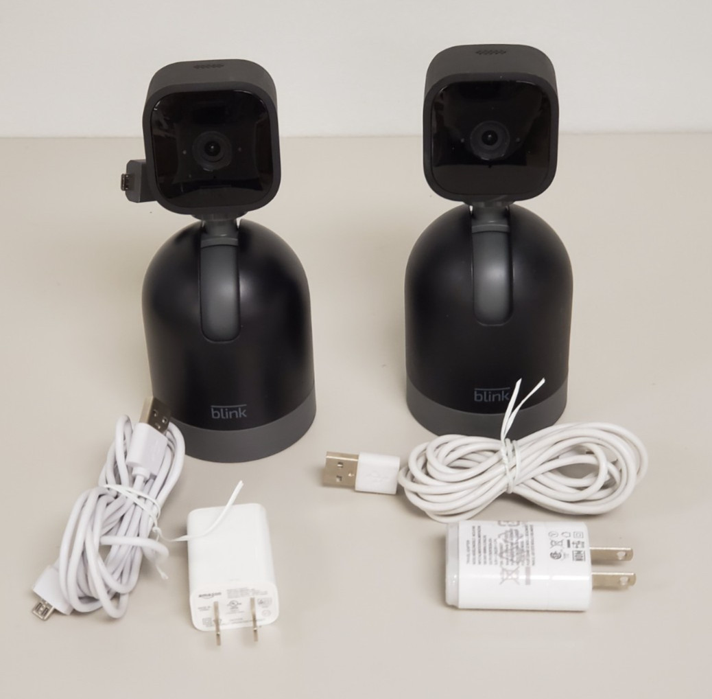 (2) Blink Mini Pan-Tilt Rotating Indoor Plug-in Smart Security Camera