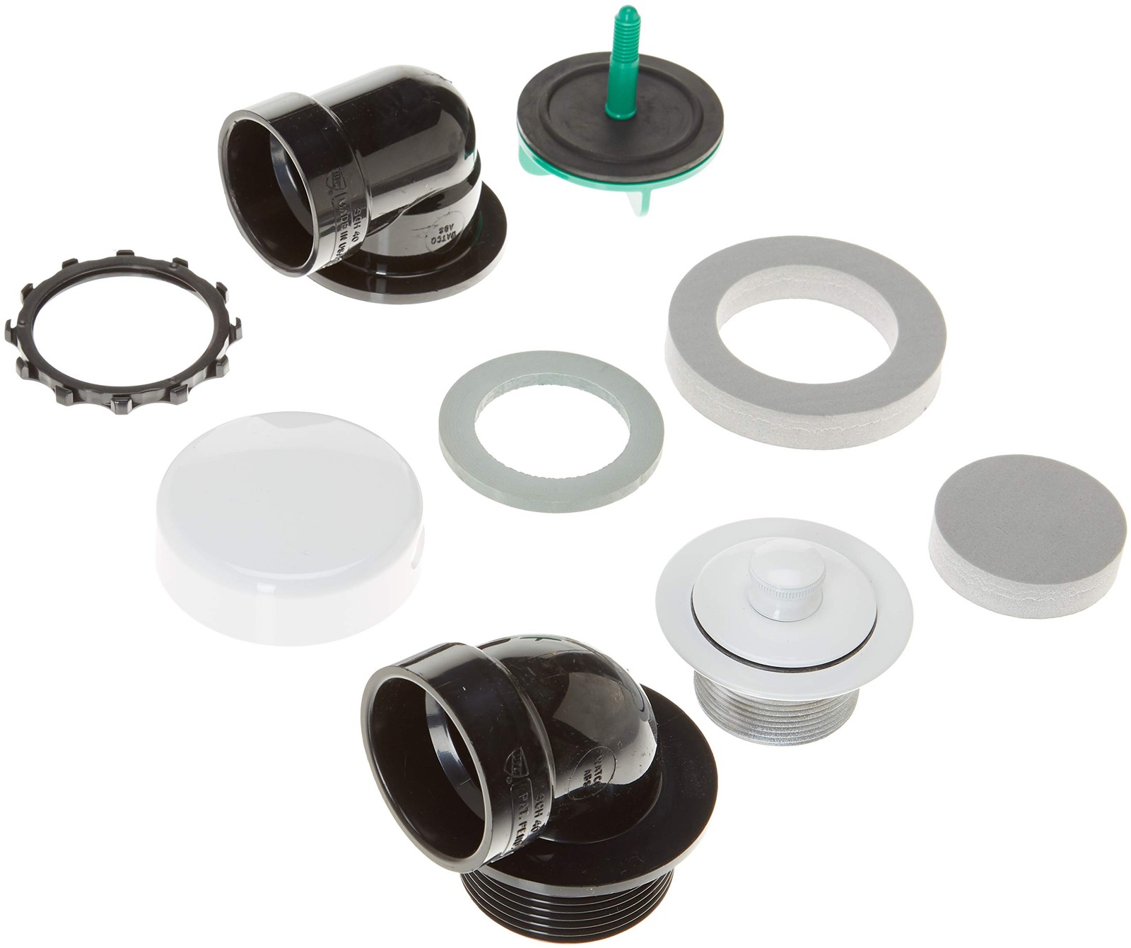 Watco 901-PP-ABS-WH Innovator Push Pull Half Kit, White