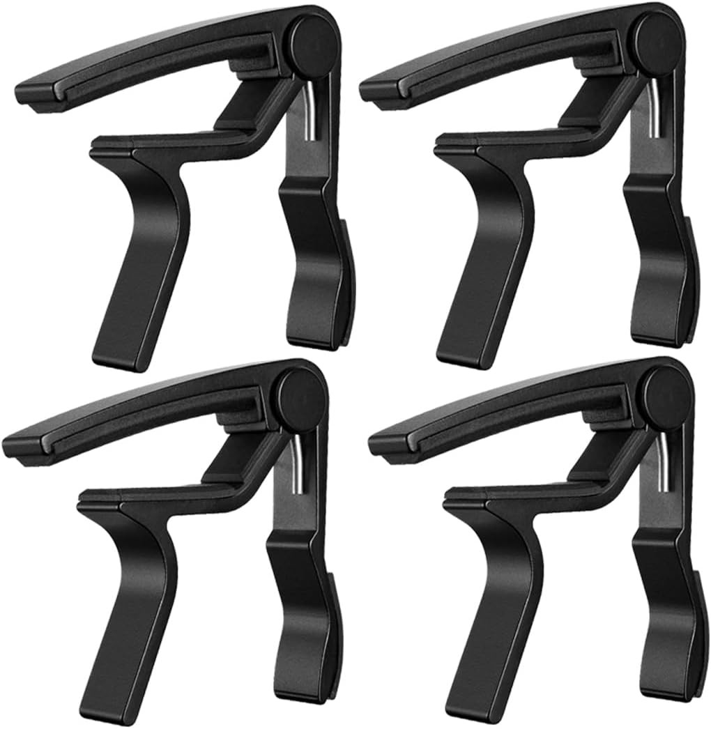 Capo,Guitar Capo for Acoustic Electric Guitar (4 Pack MA-Capo, A-4PackBlack