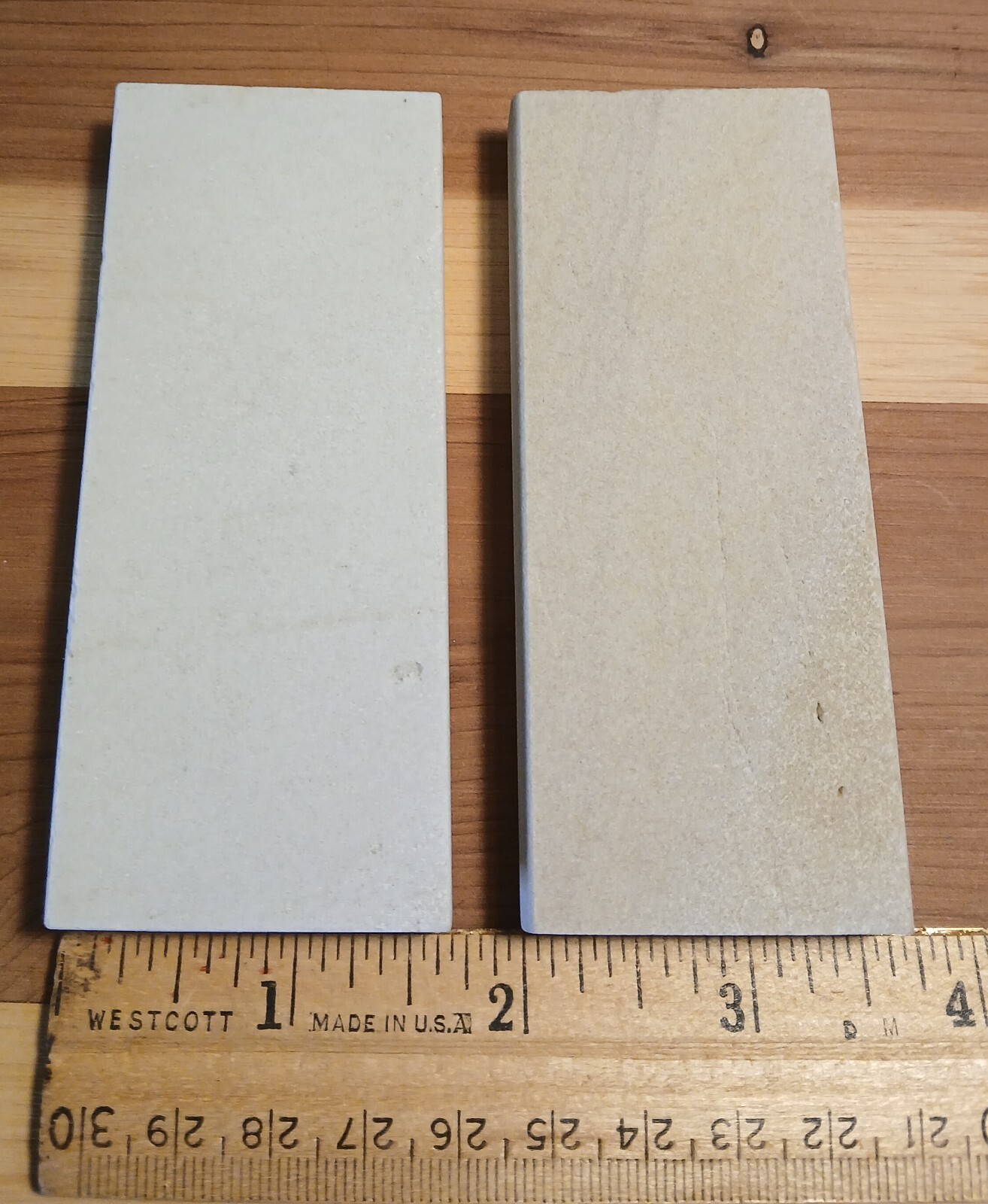 4"x1 5/8"x1/2" Hard and Soft Arkansas, Natural Whetstone, Knife Sharpening Stone